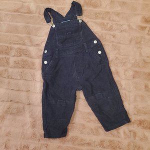 The children's place 12 months overalls, corduroy navy blue.
